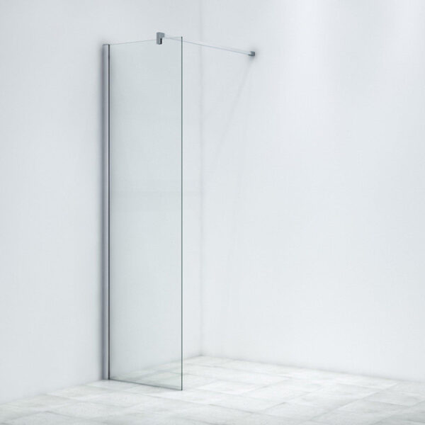 saniclass bellini inloopdouche 60x225cm veiligheidsglas antikalk extra hoog chroom sw656917