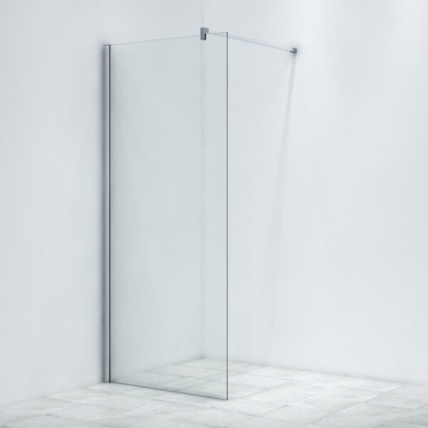 saniclass bellini inloopdouche 90x225cm veiligheidsglas antikalk extra hoog chroom sw656919