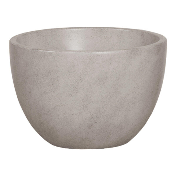 Saniclass Concrete opbouwwaskom 23x23x16cm zonder overloop rond Beton 8032