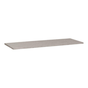 Saniclass Concrete Wastafelblad - 140x46x3cm - zonder kraangat - gecoat beton grijs gemêleerd 2146