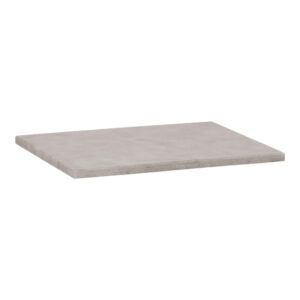 saniclass concrete wastafelblad 60x46x3cm zonder kraangat gecoat beton grijs gemeleerd sw416511