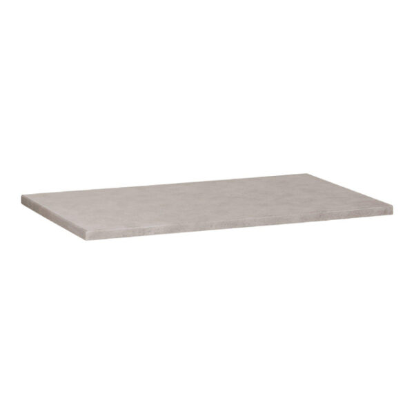 Saniclass Concrete Wastafelblad - 80x46x3cm - zonder kraangat - gecoat beton grijs gemêleerd 2143