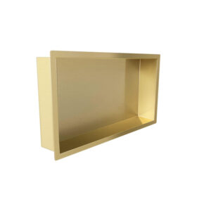 Saniclass Hide luxe inbouwnis - 30x60x10cm - met flens - goud geborsteld sw655264