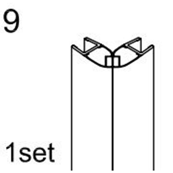 Saniclass magnetische strip voor Saniclass Cansano SW23870/SW23871 16.M.35982