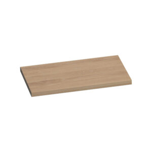 Saniclass Massief eiken Wastafelblad - 80x46x4cm - zonder kraangat - Hout Smoked oak i2920SO