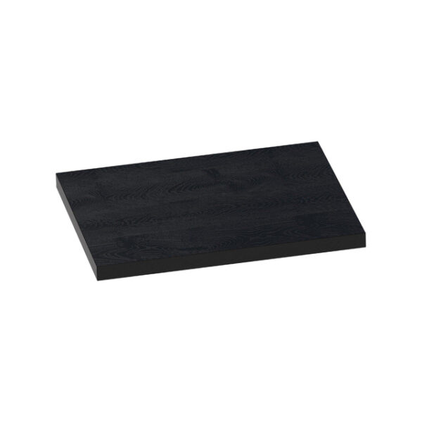 Saniclass MFC Wastafelblad - 60x46x4cm - zonder kraangat - MFC - black wood 2436-36