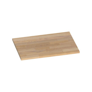 saniclass natural wood wastafelblad 60x46x2cm zonder kraangat hout grey oak sw393174