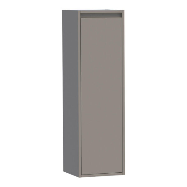 Saniclass New Future Badkamerkast - 120x35x35cm - 1 linksdraaiende deur - MDF - mat taupe 7112