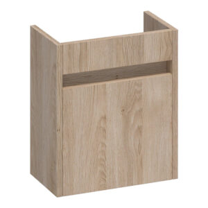 saniclass nexxt fonteinonderkast 40x45x22cm 1 linksdraaiende deur greep mfc legno calore sw522678