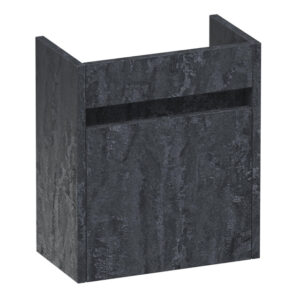 Saniclass Nexxt Fonteinonderkast - 40x45x22cm - 1 linksdraaiende deur - greep - MFC - Metal FO-NXLME