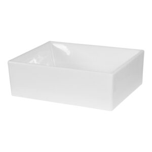 Saniclass San Catania Waskom opbouw - 50x40x16cm - zonder overloop - rechthoek - keramiek - glans wit WK-SCA