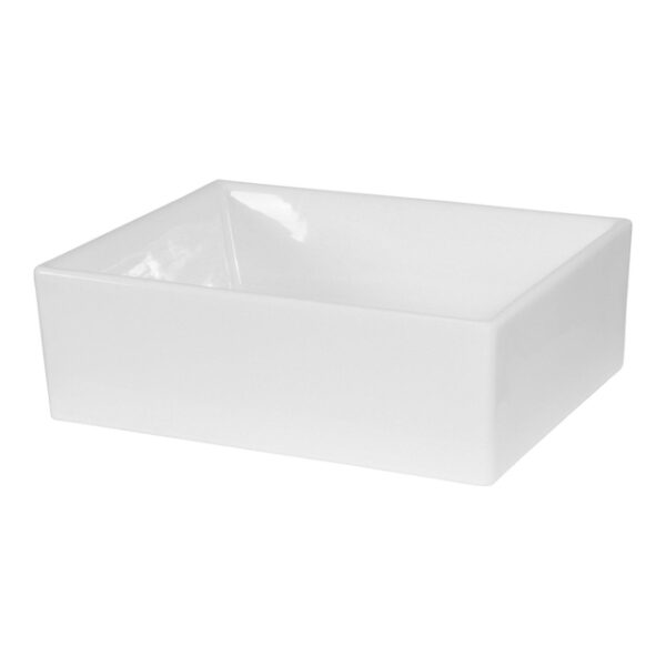 Saniclass San Catania Waskom opbouw - 50x40x16cm - zonder overloop - rechthoek - keramiek - glans wit WK-SCA