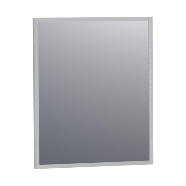 saniclass silhouette spiegel 60x70cm zonder verlichting rechthoek aluminium sw353739