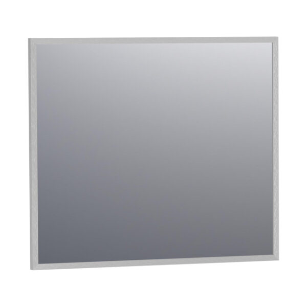 saniclass silhouette spiegel 80x70cm zonder verlichting rechthoek aluminium sw353740