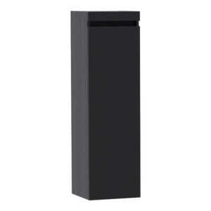 Saniclass Solution Badkamerkast - 120x35x35cm - 1 greeploze rechtsdraaiende deur - MFC - black wood 7826