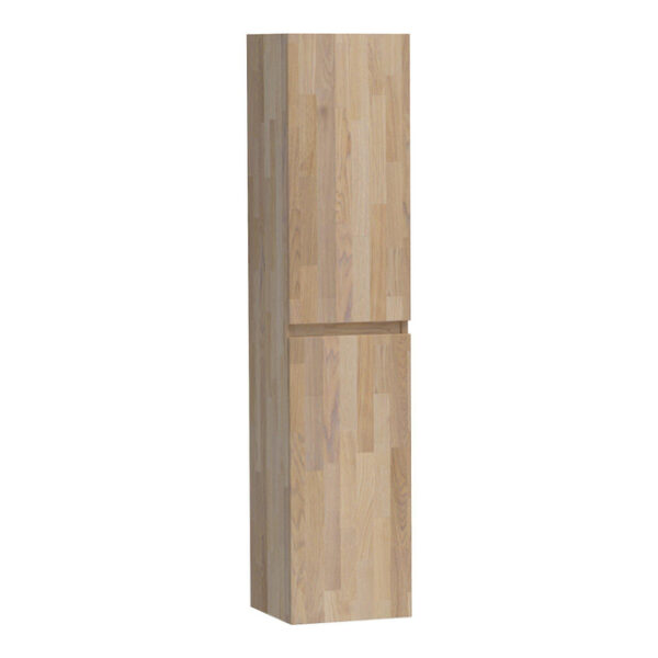 saniclass solution badkamerkast 160x35x35cm 2 links rechtsdraaiende deur hout grey oak sw392923