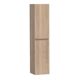 saniclass solution badkamerkast 160x35x35cm 2 links rechtsdraaiende deuren hout smoked oak sw392912