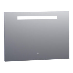 Saniclass Spiegel - 100x70cm - verlichting - aluminium 3888s