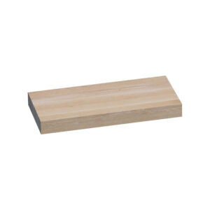 Saniclass Wastafelblad - eiken opgedikt - 100x50x10cm - zonder kraangat - Hout white oak i3012WO