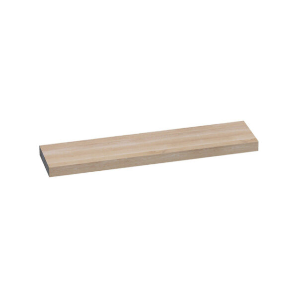 Saniclass Wastafelblad - eiken opgedikt - 200x50x10cm - zonder kraangat - Hout white oak i3017WO