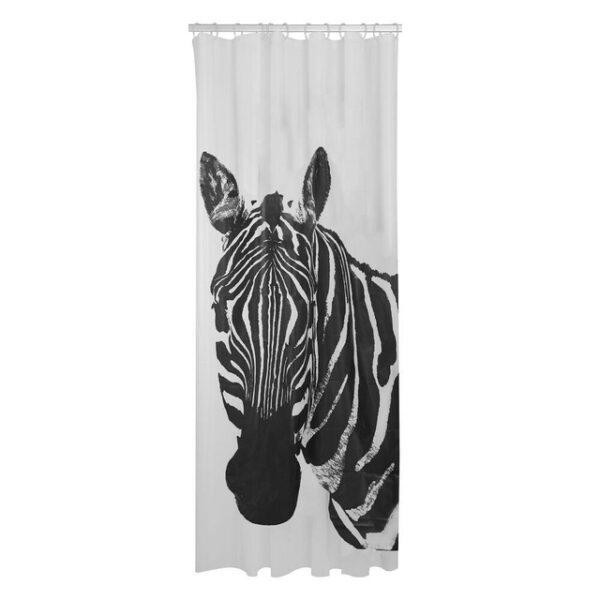 sealskin zebra douchegordijn 180x200 cm peva zwart wit sw699501