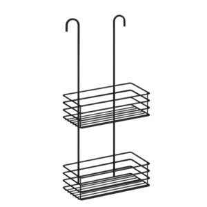 smedbo beslagsboden douchemand 25x56x12cm rvs mat zwart sw542698