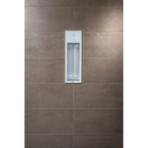 Sunshower Pure White infrarood inbouwapparaat 19.9x61.9x10cm half body 1250watt wit/aluminium 80073