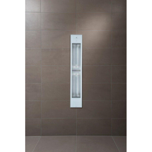 Sunshower Pure White XL Infrarood Inbouw - 19.9x123.8x10cm - full body - 1500W - wit 80074