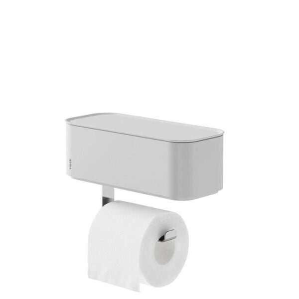 tiger 2 store toiletrolhouder met opbergbakje wit sw916680