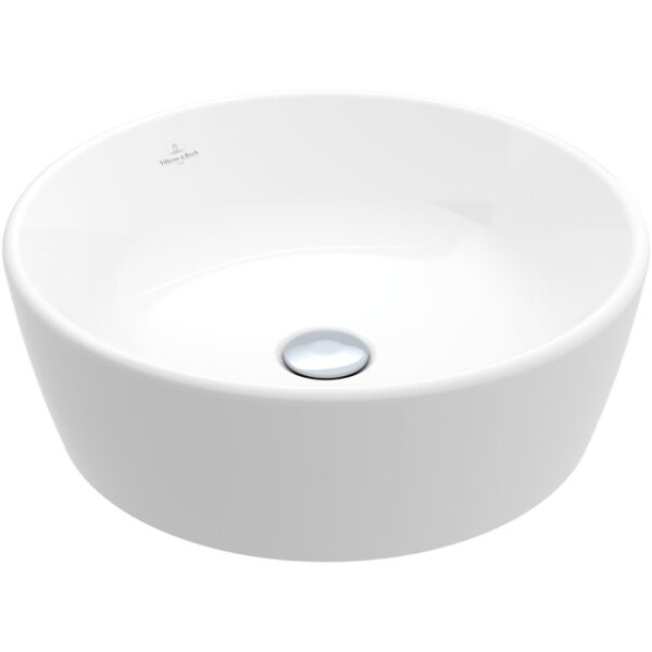 villeroy boch architectura waskom 45x45x15.5cm rond met overloopgat wit alpin glans ceramic sw762317