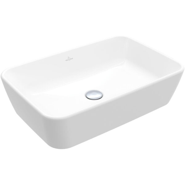 Villeroy & Boch Architectura waskom 60x40.5x15.5cm Rechthoek met overloopgat Wit Alpin glans Ceramic+ 5A2760R1