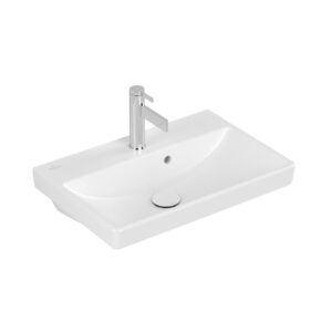 Villeroy & Boch Avento wastafel compact 55x37cm met overloop ceramic+ stone white 4A0055RW