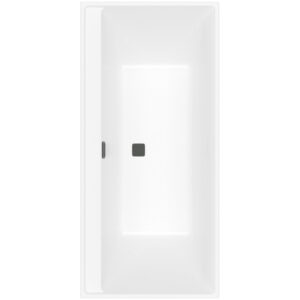 Villeroy & Boch Collaro bad rechthoek 160x75cm met badwaste stone white UBA160COR2NV-RW