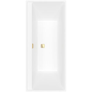 Villeroy & Boch Collaro bad rechthoek 170x75cm met badwaste stone white UBA170COR2JV-RW