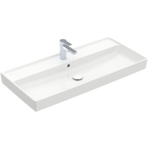 Villeroy & Boch Collaro meubelwastafel 100x47cm met overloop 1 kraangat ceramic+ wit 4A331GR1