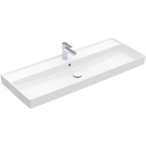 Villeroy & Boch Collaro meubelwastafel 120x47cm met overloop 1 kraangat ceramic+ stone white 4A33C5RW