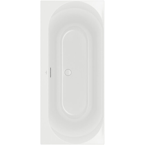 Villeroy & boch Loop duobad - 170x75cm - rechthoek/binnenbad ovaal - acryl Wit Alpin glans UBA170LOF2V-01