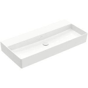 villeroy boch memento 2.0 wastafel onderzijde geslepen 100x47cm zonder overloop zonder kraangat wit sw358454