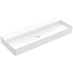 Villeroy & Boch Memento 2.0 wastafel voor handdoekhouders 120x47cm zonder overloop zonder kraangat ceramic+ wit 4A22C3R1