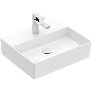 Villeroy & Boch Memento 2.0 wastafel voor handdoekhouders 50x42cm zonder overloop 1 kraangat wit 4A225101