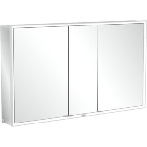 villeroy boch my view spiegelkast 130x75cm 3 deuren 2 contactdoos led sw641566