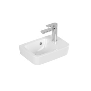 villeroy boch o.novo fontein 1 kraangat rechts met overloop 36x25cm wit sw445846