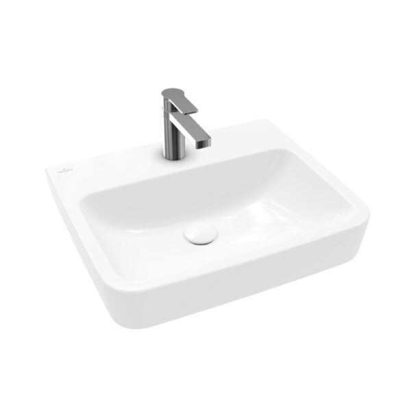 villeroy boch o.novo wastafel onderzijde geslepen 55x46cm 1 kraangat wit sw448369