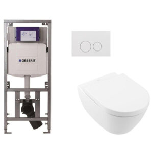 villeroy boch subway 2.0 directflush toiletset softclose geberit reservoir qeramiq bedieningsplaat ronde knoppen wit sw791672