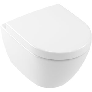 Villeroy & Boch subway 2.0 wandclosetset diepspoel compact randloos directflush 35.5x48cm met closetzitting wit 1024232/1025456