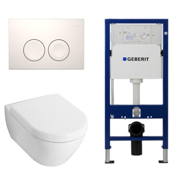 Villeroy & Boch Subway 2.0 toiletset met luxe Saniclass zitting