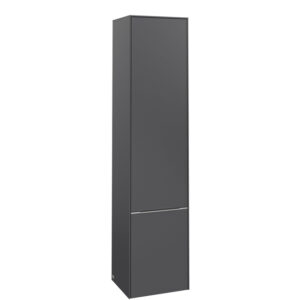 Villeroy & Boch Subway 3.0 kast hoog 171x40cm 2 deur 1 schap links graphite C58600VR