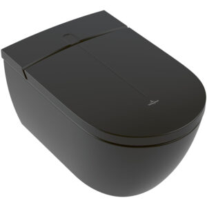 Villeroy & Boch Viclean I200 Douche WC - spoelrandloos - directflush - CeramicPlus - Pure black (mat zwart) V0E200R7