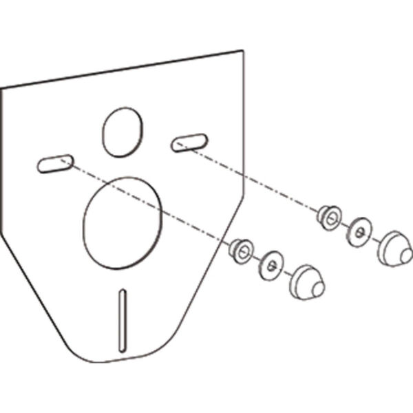 Wisa Geluidsisolatieset Voor Wandcloset En Wandbidet 1409141000