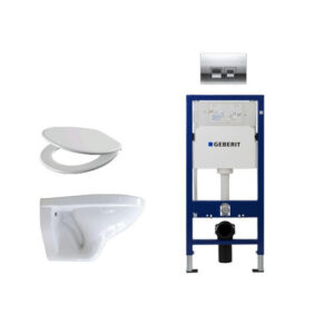 Adema Classico toiletset bestaande uit inbouwreservoir en toiletpot